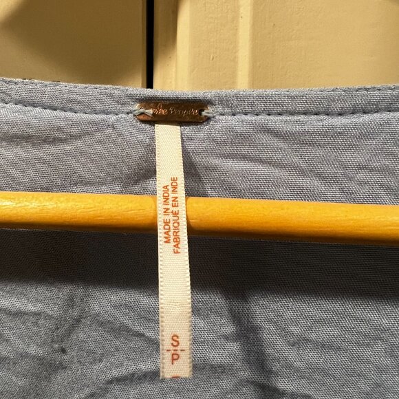 Free People Cactus Flower Mini Dress in Blue Size Small - Picture 4 of 7